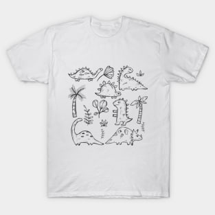 dinosaurs, dinosaurs were alive a long time ago T-Shirt